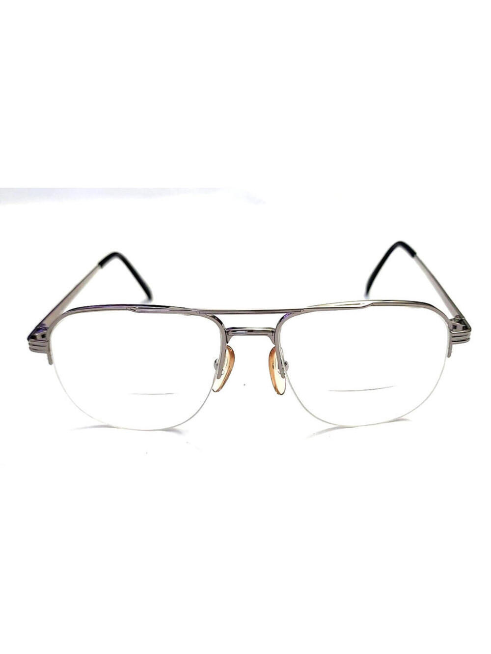 Oscar De La Renta 1017 Vintage Silver Metal Pilot Eyeglasses 56-15 140 Japan